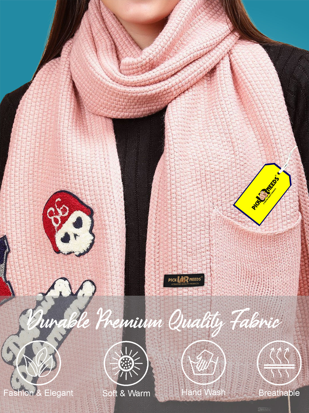Pick Ur Needs Self Design Women Muffler