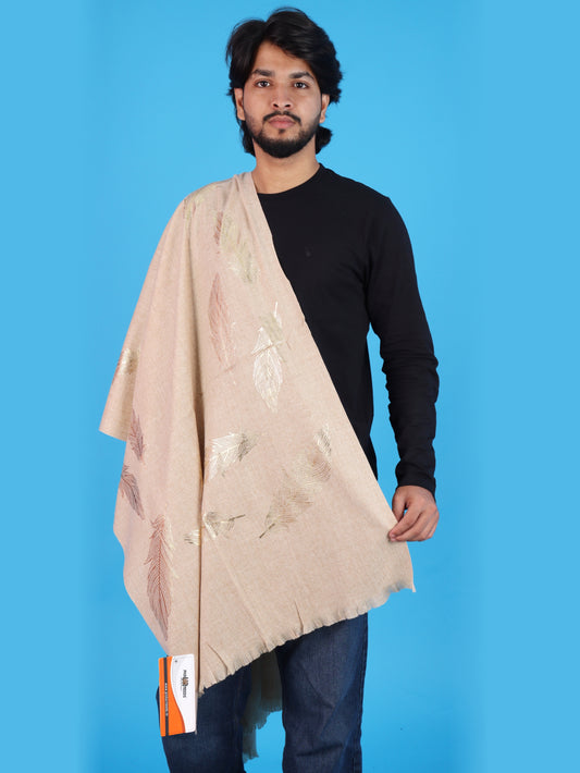 Pick Ur Needs Winter Shawl, Scarf, Stole & Muffler with Elegant Feather Print Soft Lightweight Winter Wrap for Men Stylish Scarf Stole for Kurta, Shirt For Boys