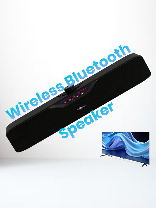 Pick Ur Needs Rechargeable Wireless Bluetooth Soundbar Speaker 20W with Dynamic RGB Lights Portable Sound Bar 1200mAh Battery