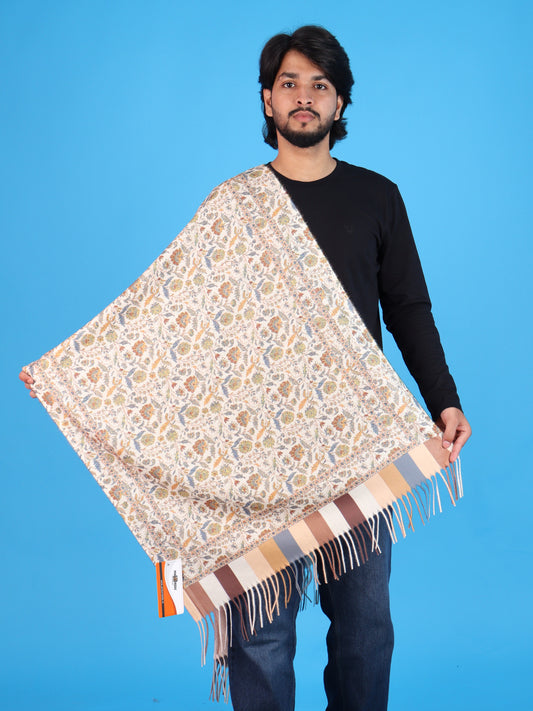 Pick Ur Needs Men’s Winter Shawl Soft Printed Warm Wrap with Fringed Ends for Casual & Formal Wear For Boys