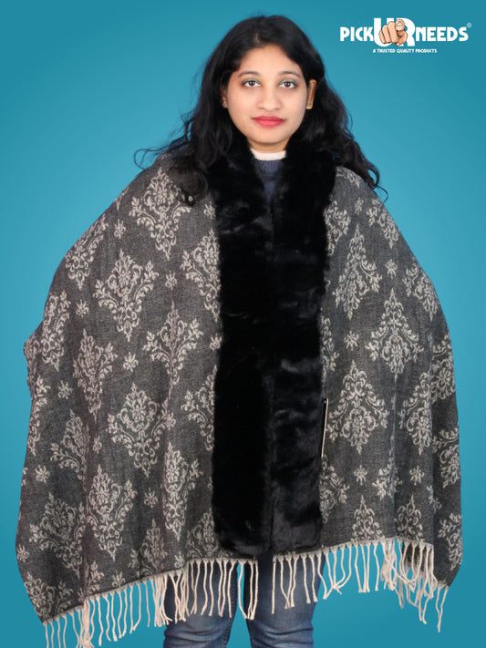 Pick Ur Needs Pashmina Self Design Women Shawl