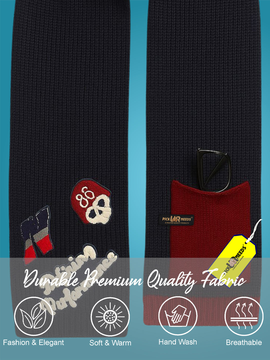Pick Ur Needs Self Design Women Muffler
