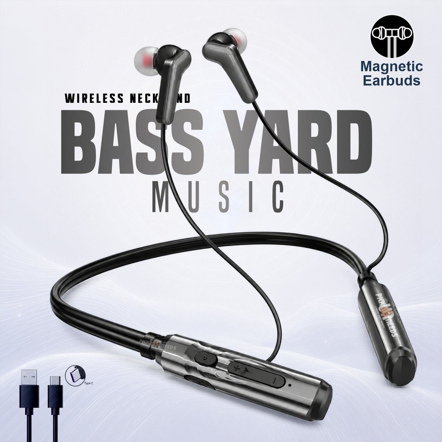Bluetooth Neckband Earbuds with Strong Battery Backup & Comfortable Fit