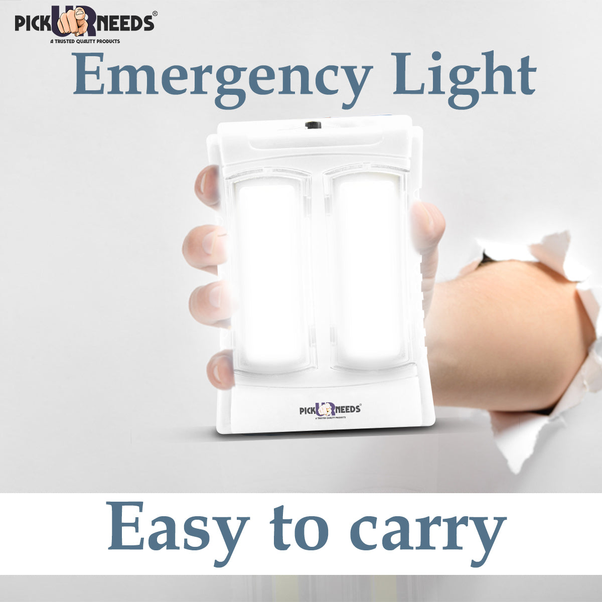 Pick Ur Needs Rechargeable Mini Emergency Lantern LED 2 Tube Light With 6 hrs Lantern Emergency Light