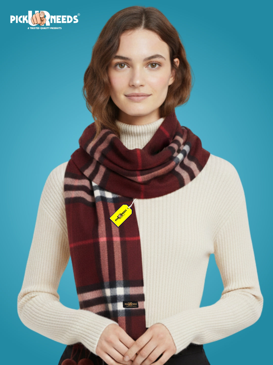 Pick Ur Needs Geometric Print Women Muffler