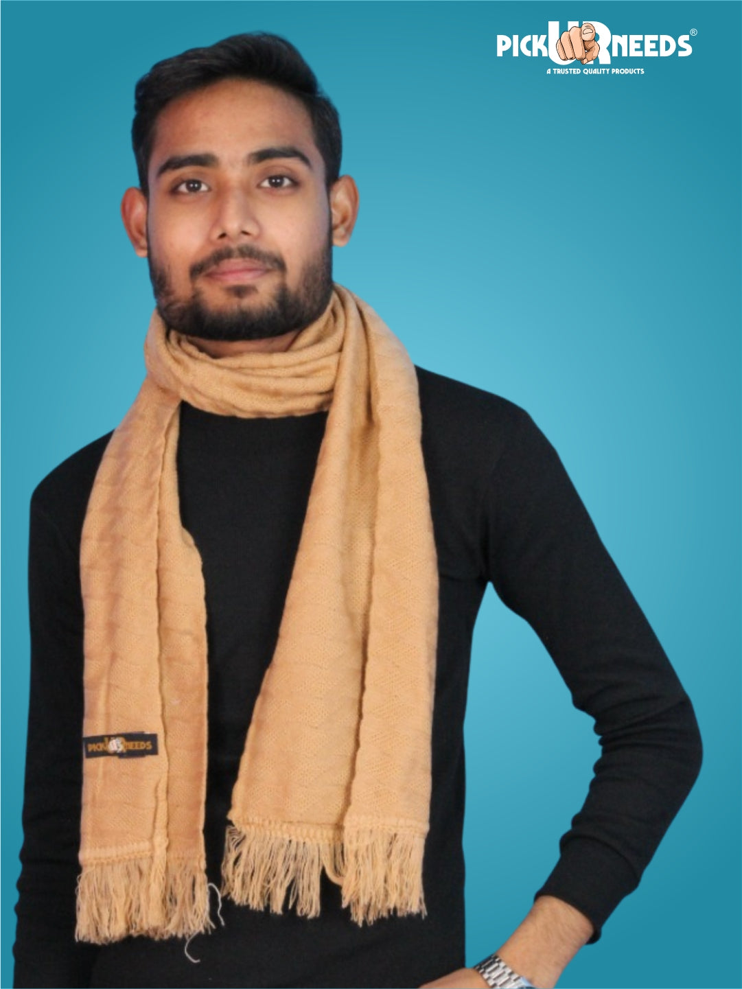 Pick Ur Needs Men’s Winter Muffler Soft Warm Woolen Scarf for Men Stylish Muffler for Office, Casual & Travel