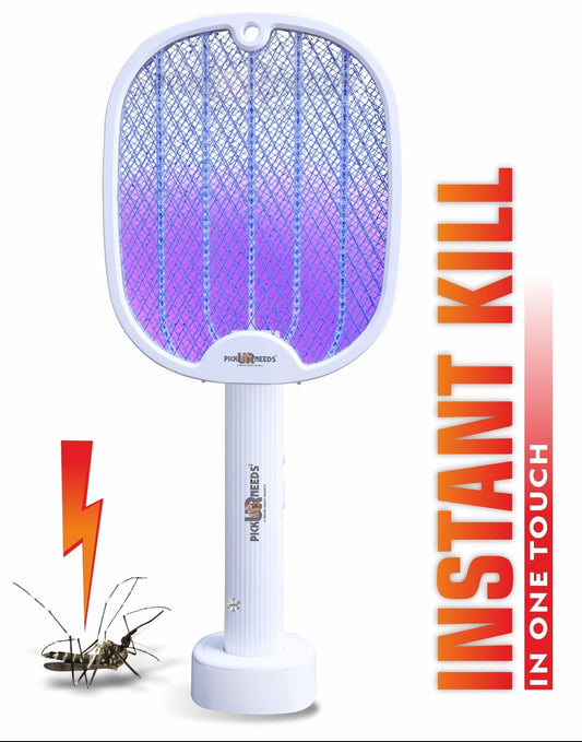 Pick Ur Needs Mosquito Bat/Racket Rechargeable Electric Insect Killer for Indoor Outdoor Use