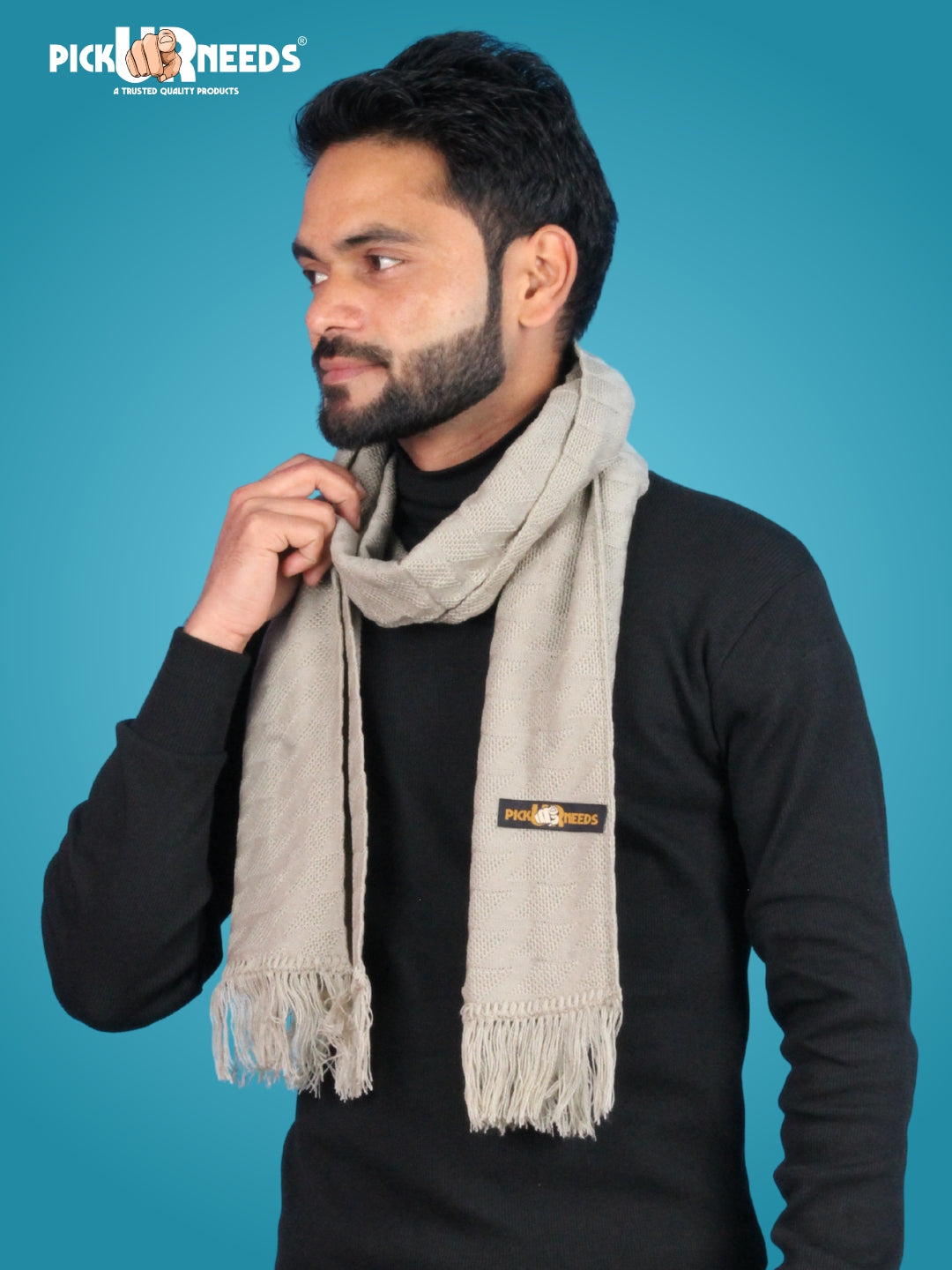 Pick Ur Needs Men’s Winter Muffler Soft Warm Woolen Scarf for Men Stylish Muffler for Office, Casual & Travel