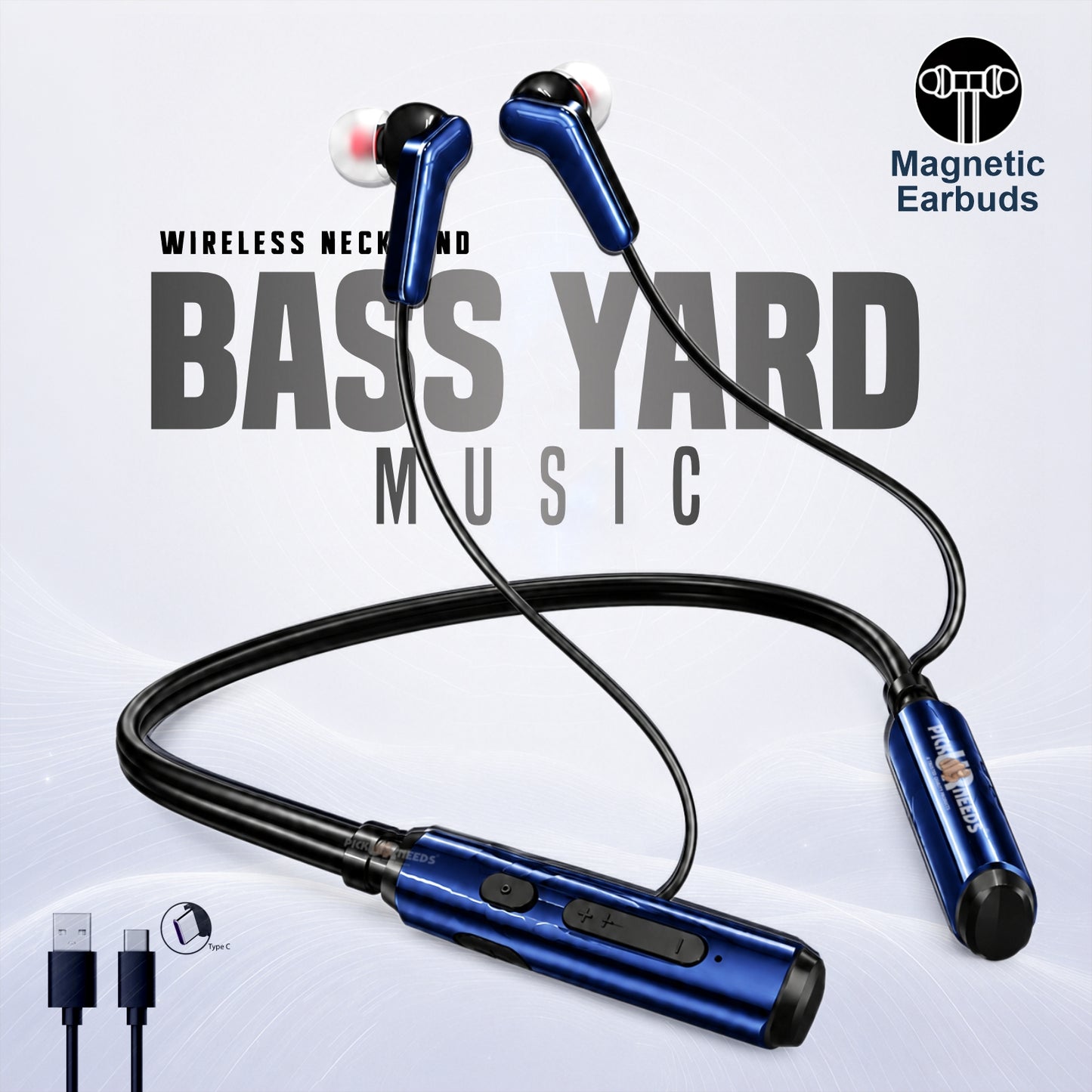 Bluetooth Neckband Earbuds with Strong Battery Backup & Comfortable Fit
