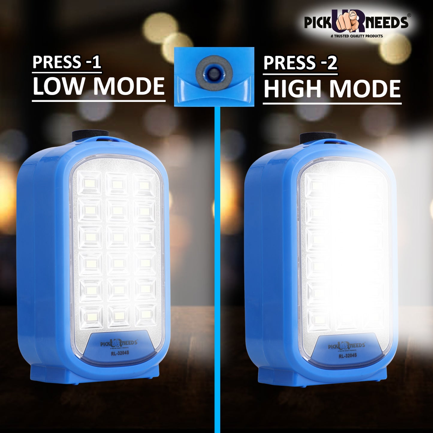 Pick Ur Needs Portable & Rechargeable Mini Emergency Lantern 18SMD LED Floor Lamp Light