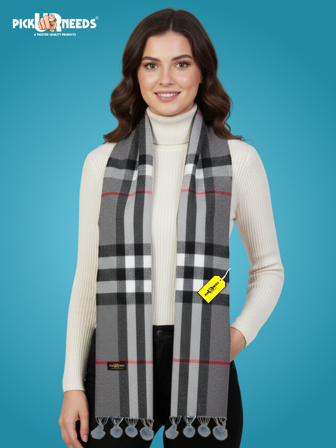 Pick Ur Needs Geometric Print Women Muffler