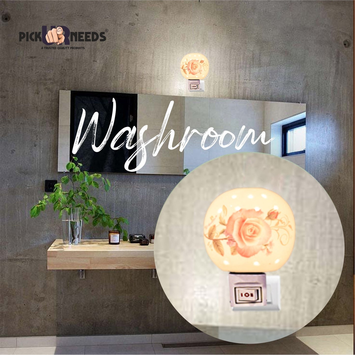 Pick Ur Needs Stylish Home Decorative Ceramic Electric Night Light Table Lamp(Design As Per Availabil