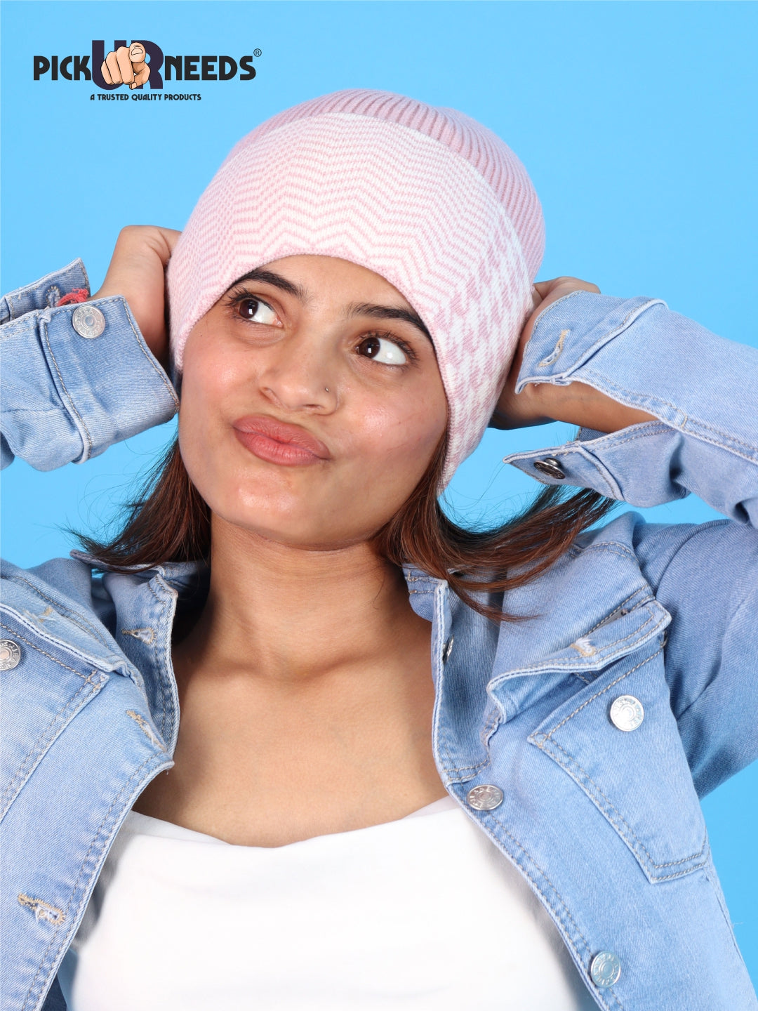 Pick Ur Needs Winter Cuff Beanie Cap – Double-Layered Warm Winter Hat