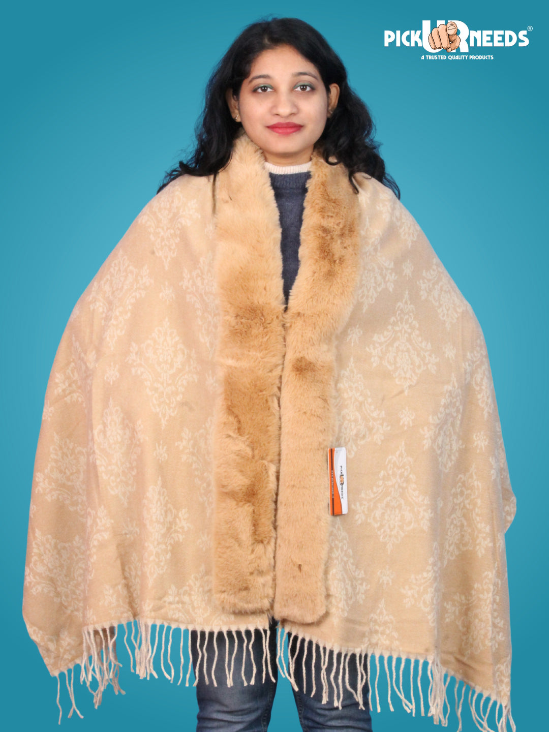 Pick Ur Needs Pashmina Self Design Women Shawl