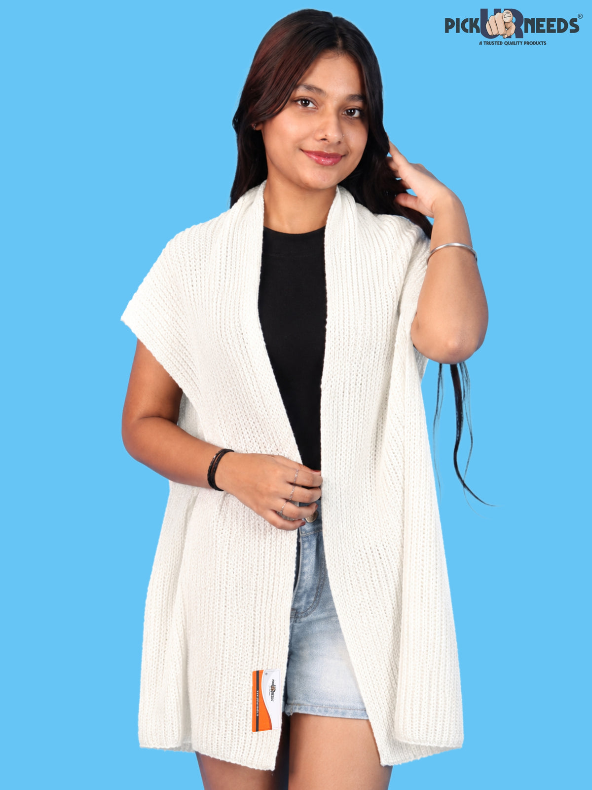Pick Ur Needs Soft Warm Winter Muffler Shawl Stole Knitted Wrap for Girls & Women Stylish Lightweight Shoulder Scarf