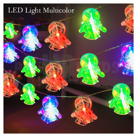 Pick Ur Needs Christmas Decoration Garland - Multicolor LED String Lights  10 LED Snowman Smart Sensor