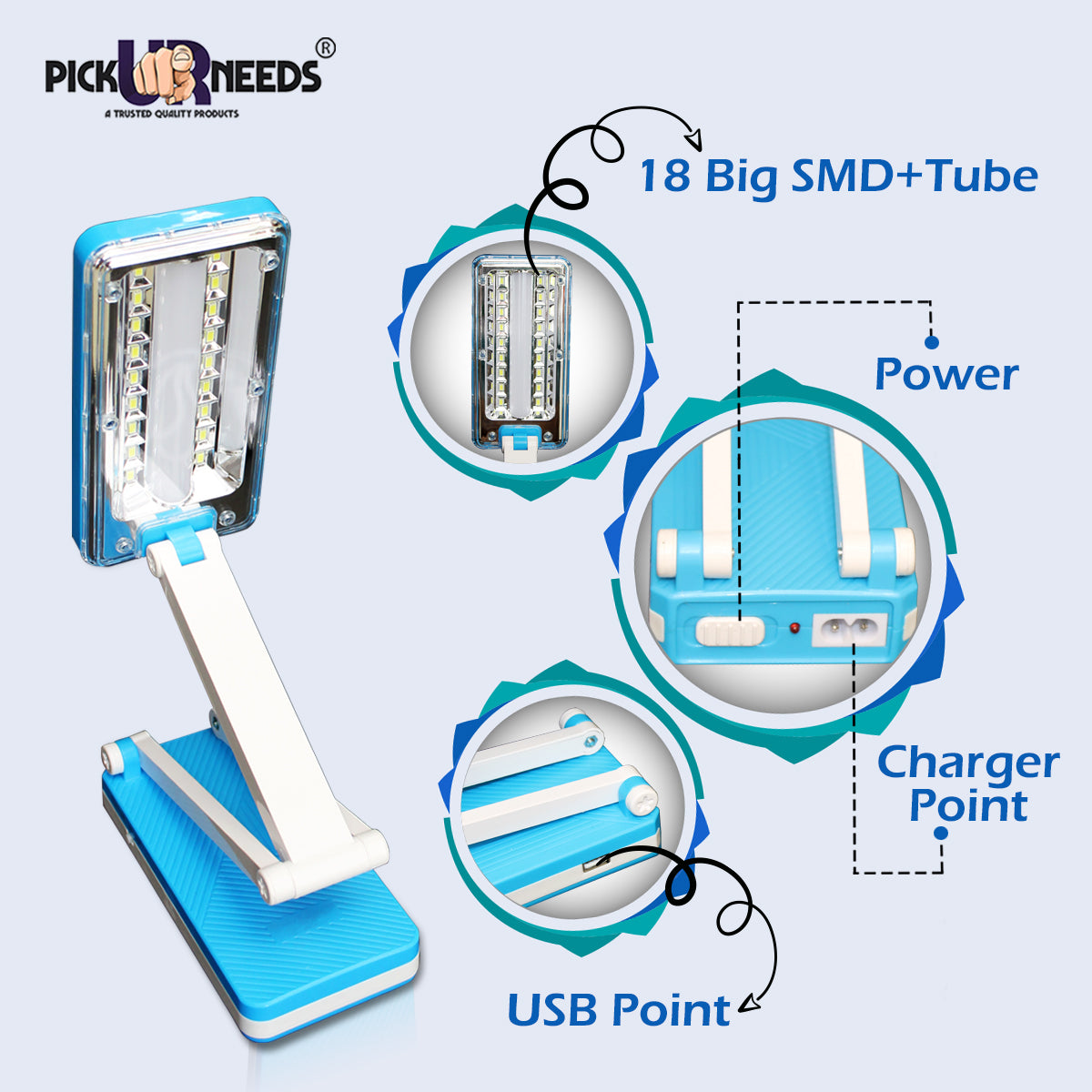 Pick Ur Needs Solar Table Lamp For Study Emergency Lamp Rechargeable High Bright Led lamp Study Lamp