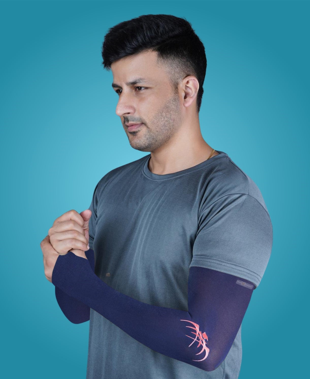 Pick Ur Needs UV Protection Arm Sleeves with Thumb Holes, Nylon Sun Protection Hand Cover for Running and Cycling, Unisex