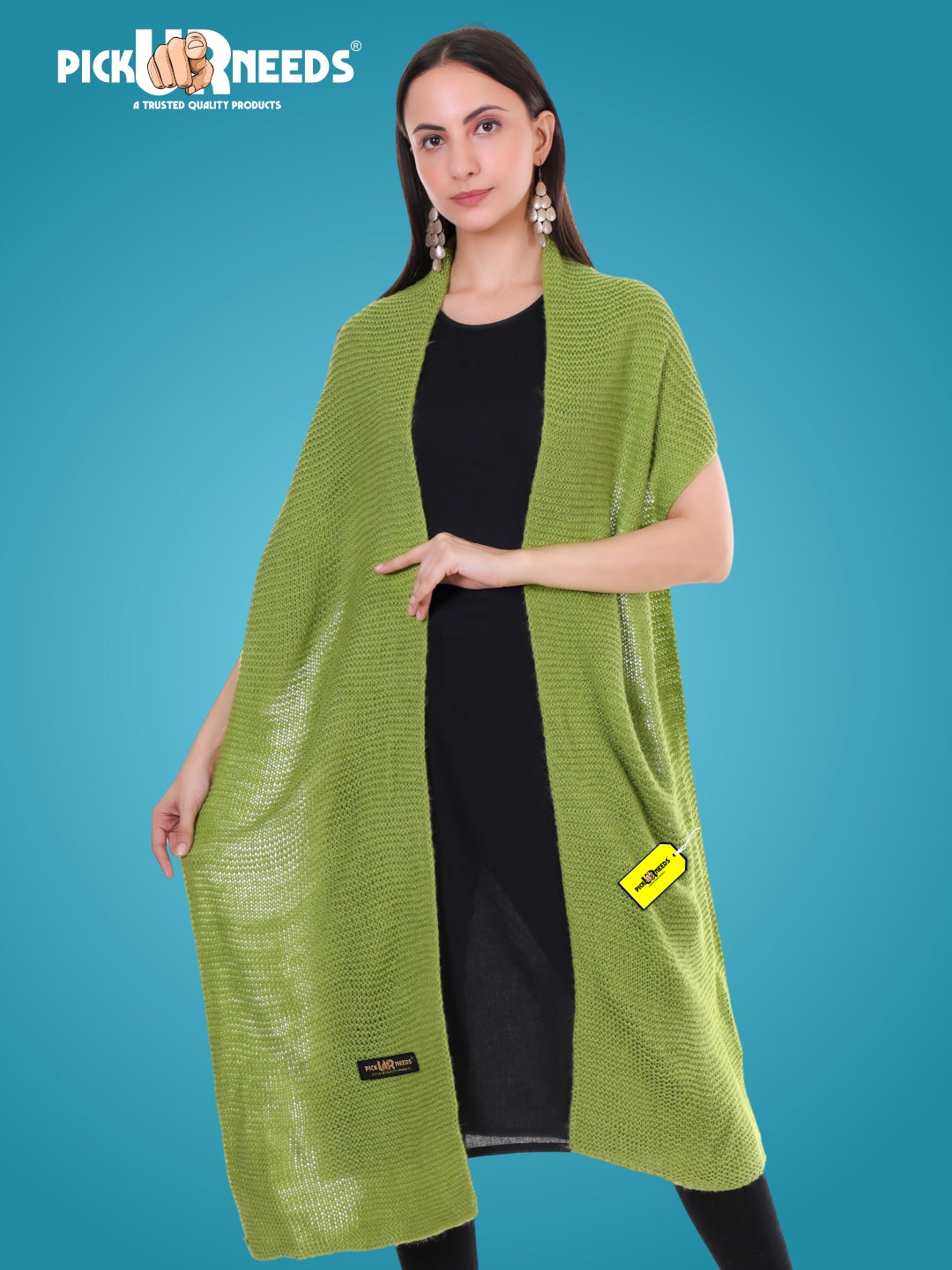 Pick Ur Needs Soft & Elegant Women’s Winter Scarf Wool Blend Knitted Muffler For Cold Weather Wrap