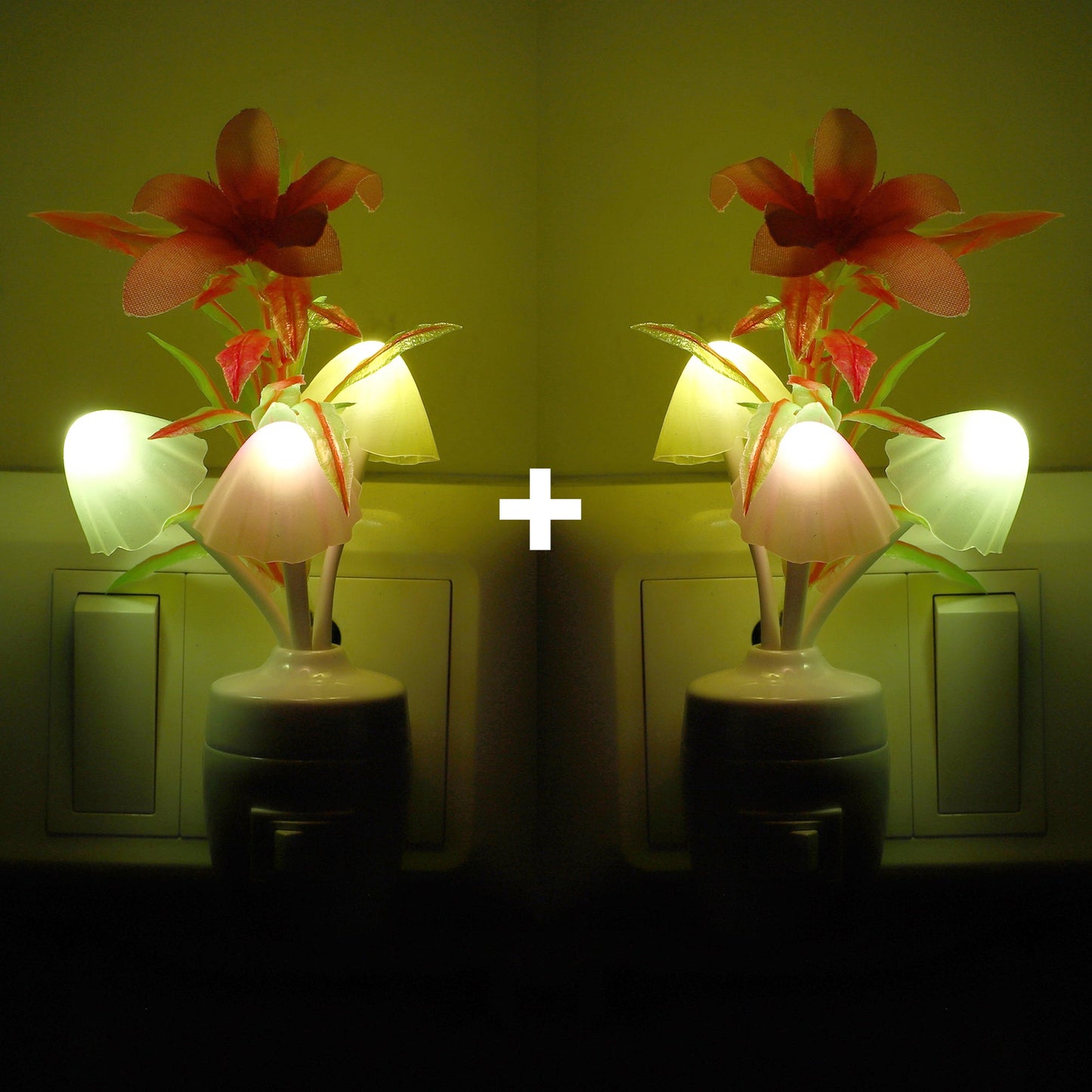 Pick Ur Needs Color Changing LED Night Light Mushroom Lamp with Manual Switch On/Off So