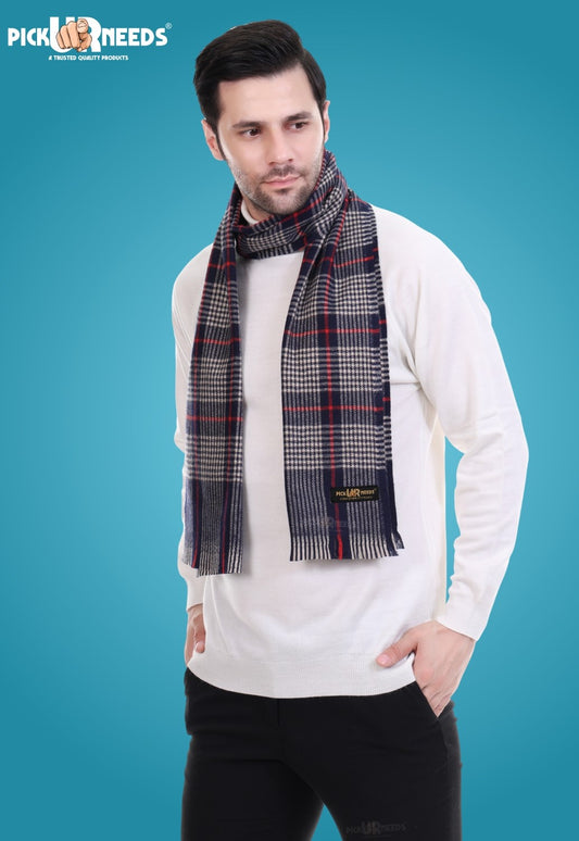 Pick Ur Needs Stylish Men’s Muffler – Warm, Soft & Trendy Winter Accessory