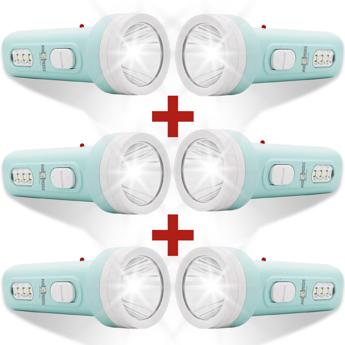 Pick Ur Needs 2 In 1 Rechargeable 25W Mini Torch/Emergency Search Light Pack of 6 4 hrs Torch Emergency Light