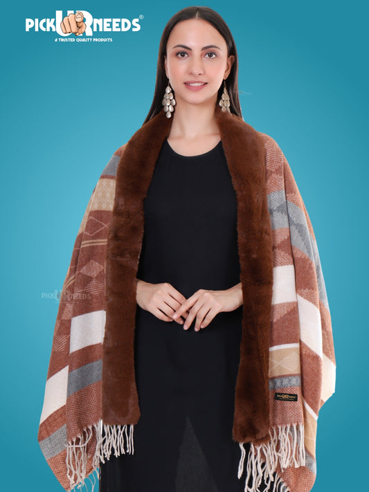 Pick Ur Needs Women’s Designer Shawl  Lightweight Warm Stole for Traditional & Modern Outfits