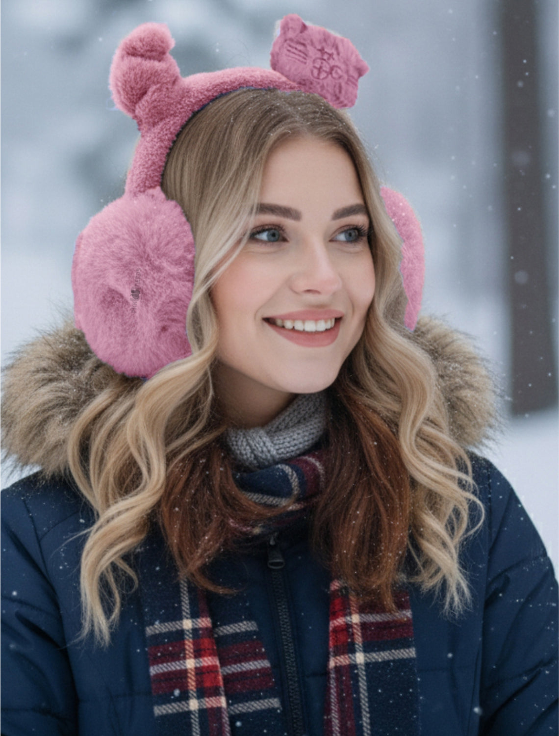 Pick Ur Needs Stylish Stone Design Foldable / Adjustable Ear Muff High Quality Furr Ear Warmer Ear Muff