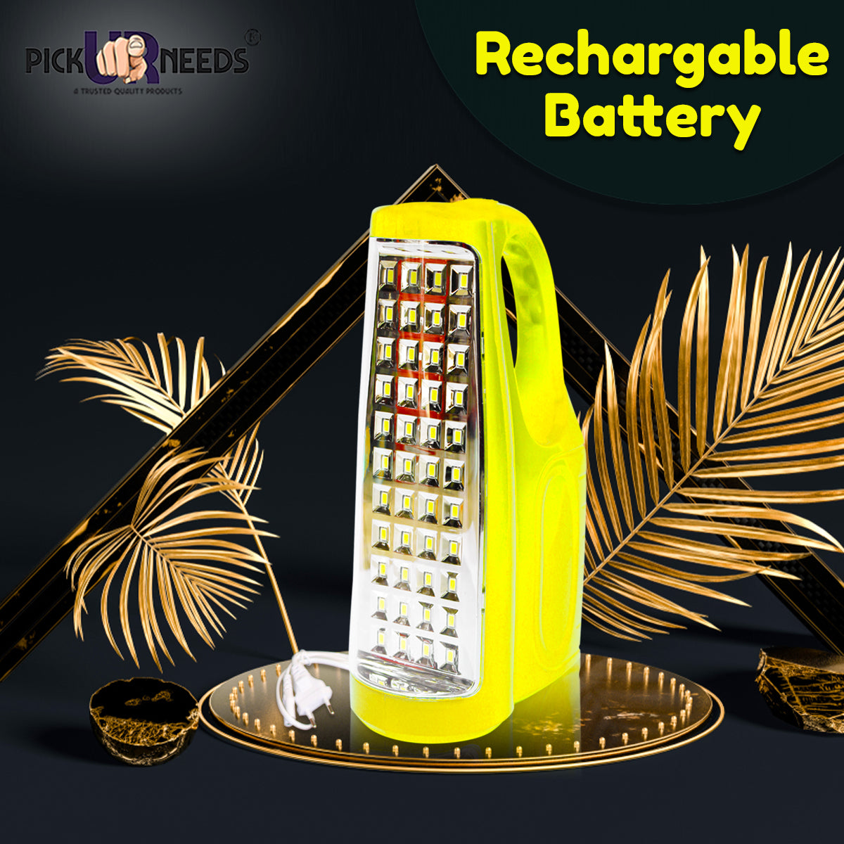 Pick Ur Needs Rechargeable Home Emergency LED lamp 44 Led Chargeable Home 10 hrs Lantern Emergency Light