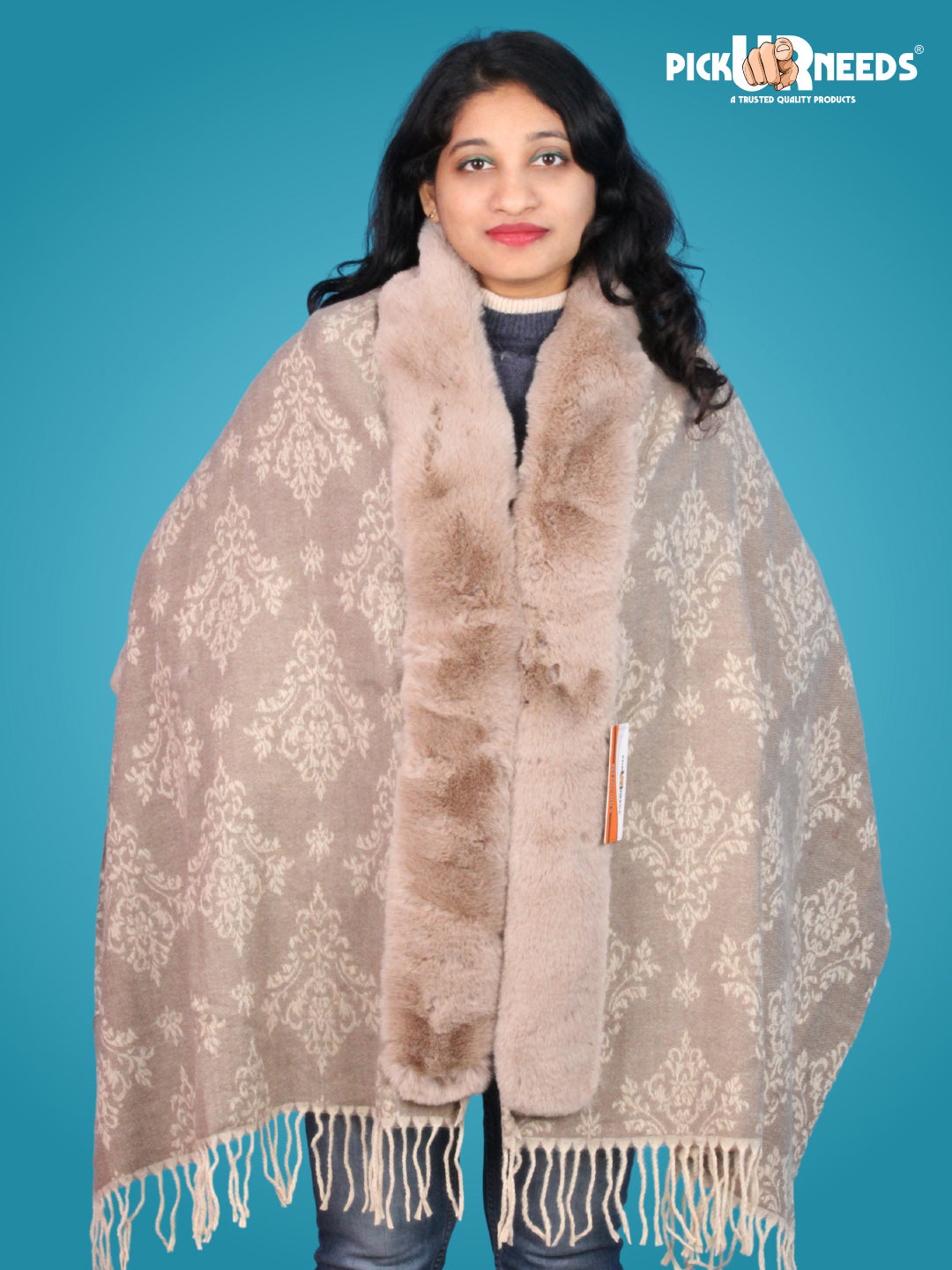 Pick Ur Needs Pashmina Self Design Women Shawl
