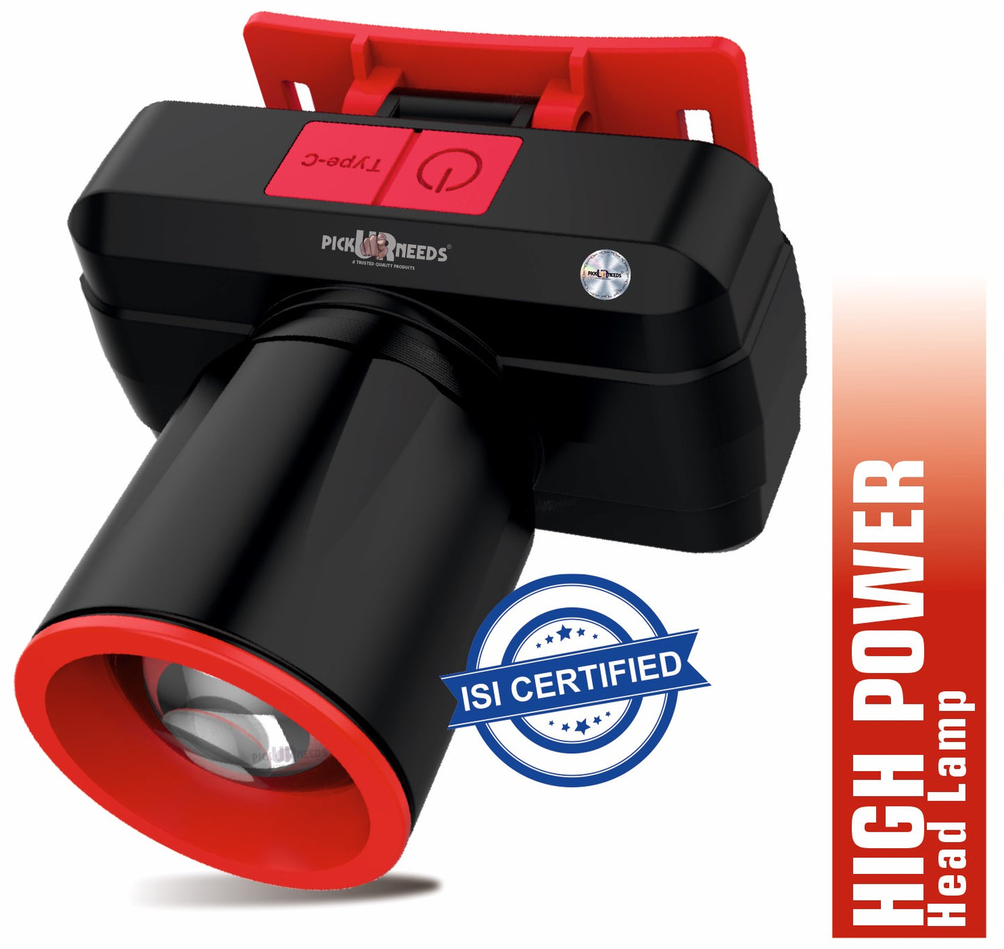 Pick Ur Needs Zoomable Rechargeable 100W Bright LED Head Lamp 1200mAh Battery 3 hrs Torch Emergency Light