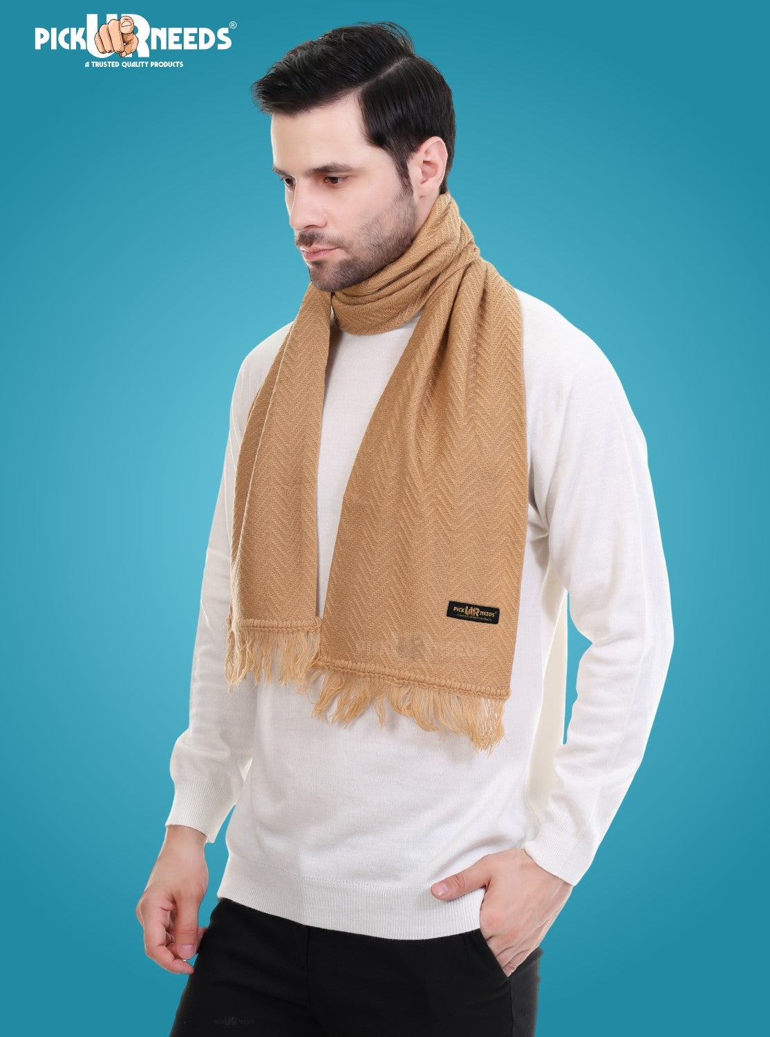 Pick Ur Needs Stylish Men’s Muffler – Warm, Soft & Trendy Winter Accessory