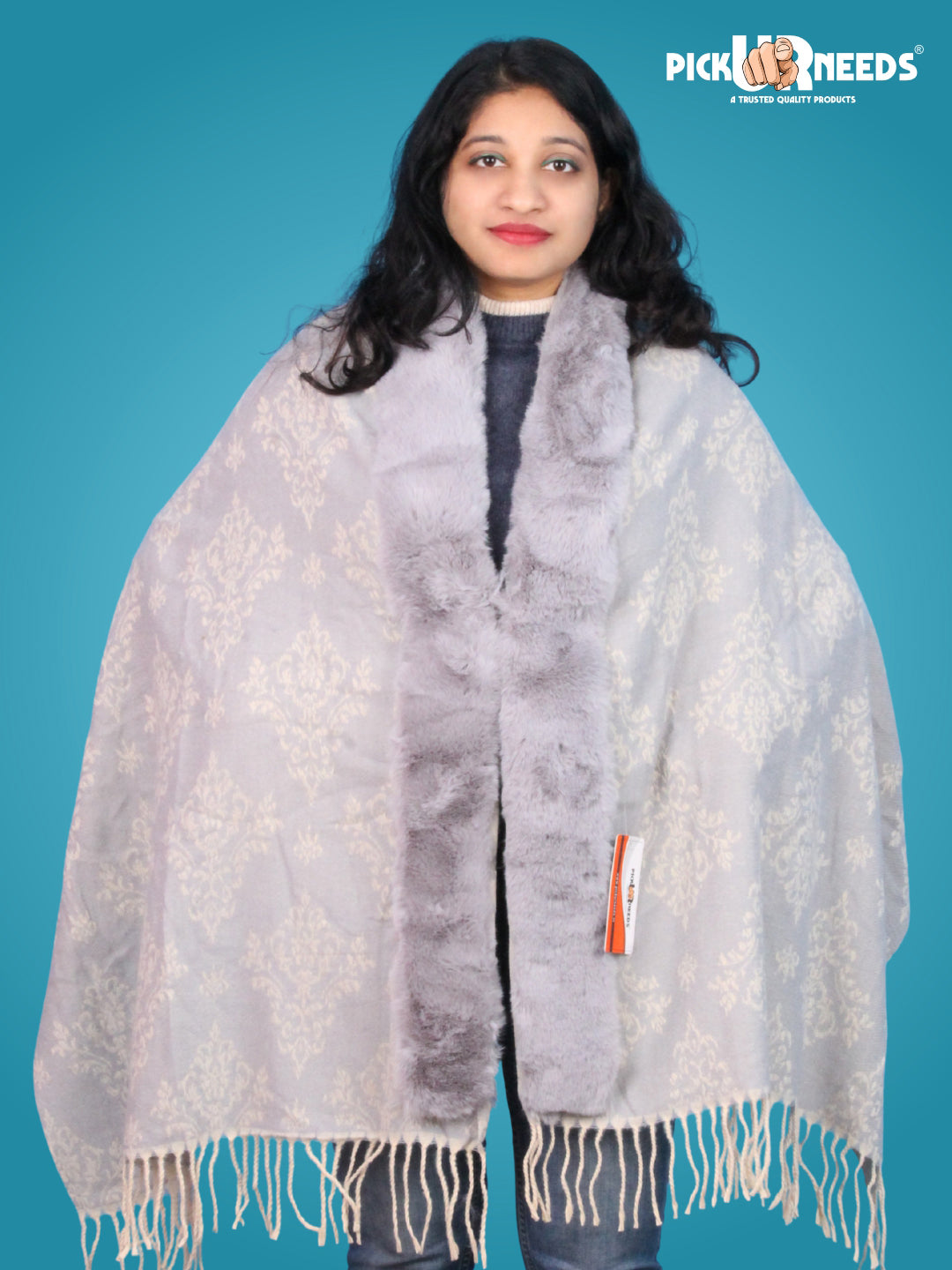 Pick Ur Needs Pashmina Self Design Women Shawl