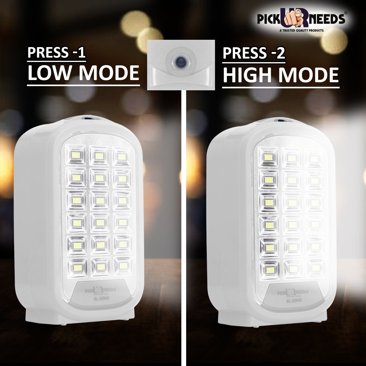 Pick Ur Needs Portable & Rechargeable Mini Emergency Lantern 18SMD LED Floor Lamp Light