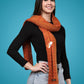 Pick Ur Needs Women’s Knitted Winter Scarf – Soft, Warm & Stylish Casual Long Muffler Stole for Girls