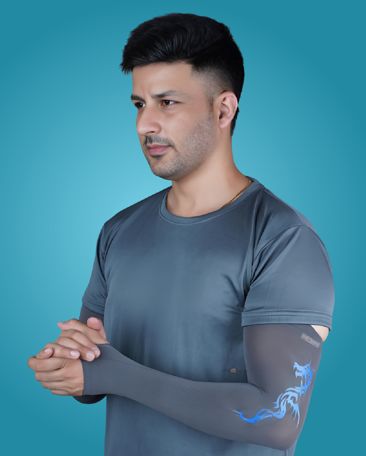 Pick Ur Needs Arm Sleeves for Sun Protection UV Cooling Sleeves for Men & Women for Outdoor Work, Sports, Running, Tattoo Dragon Cover