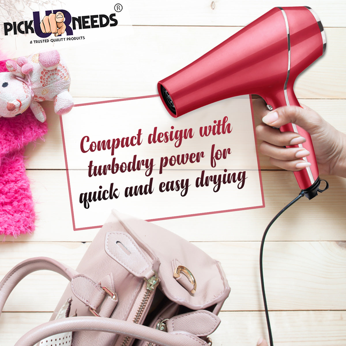 Pick Ur Needs Professional Stylish Hair Dryer With Over Heat Protection Hot And Cold Dryer 5000 Watt Hair Dryer