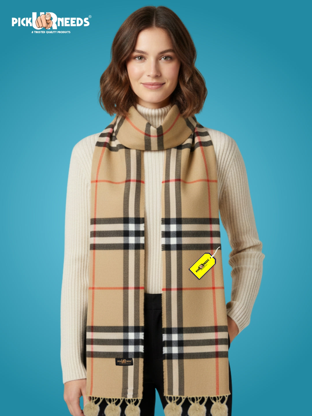 Pick Ur Needs Geometric Print Women Muffler