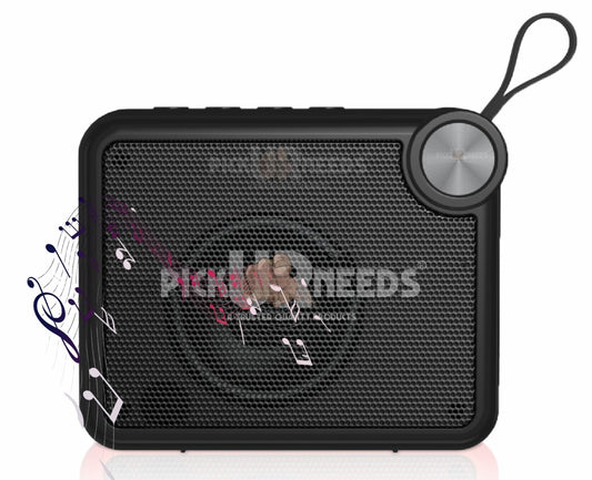 Pick Ur Needs Rechargeable Box Sound Wireless Speaker 5W – TWS, 4H Playback, TF/SD/USB/FM 5 W Bluetooth Speaker  (Black, 5.0 Channel)