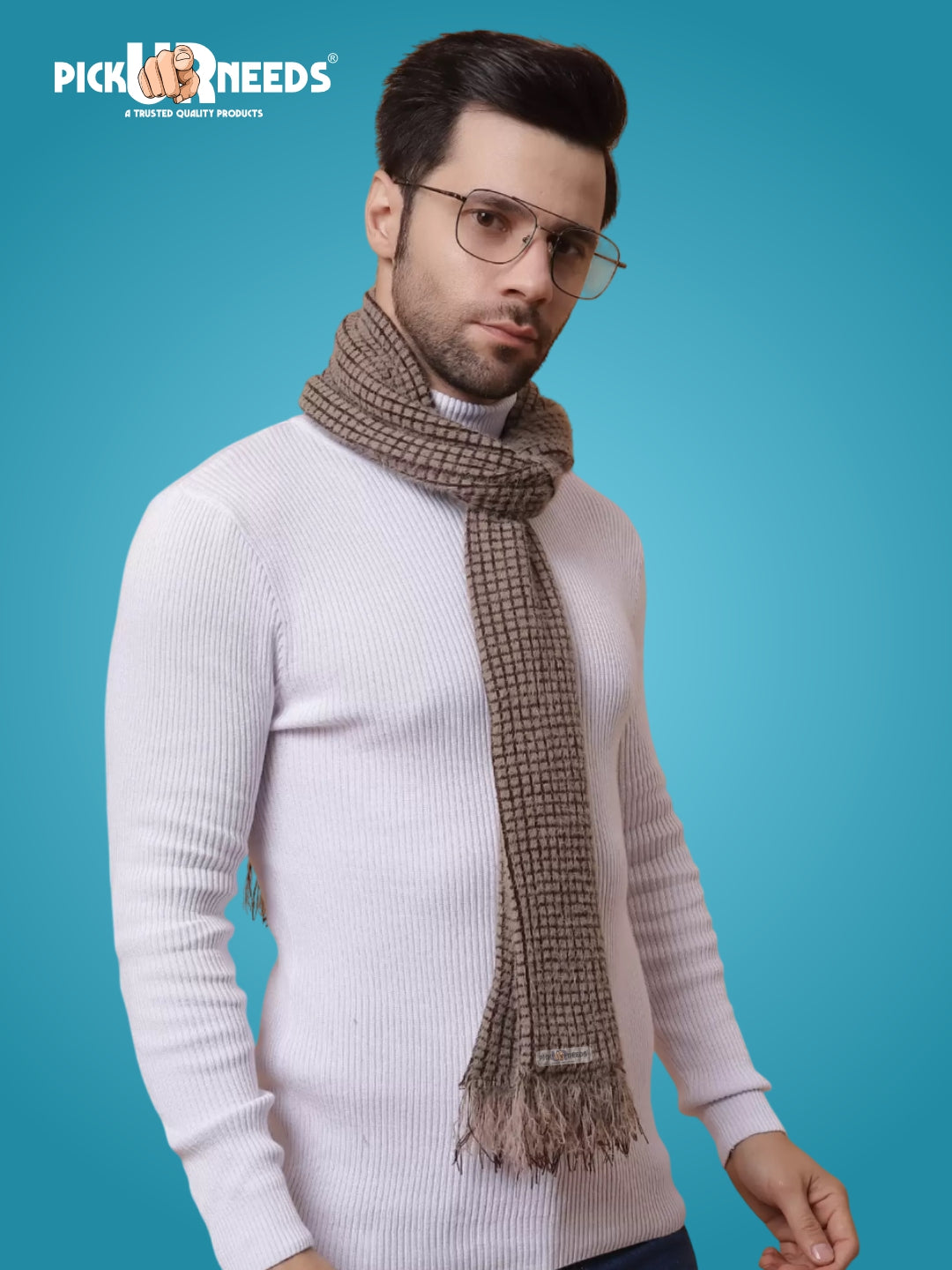 Pick Ur Needs Stylish Mens Muffler  Warm, Soft & Trendy Wint