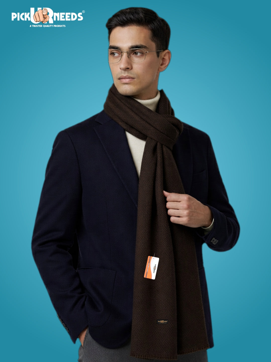 Pick Ur Needs Men’s Classic Winter Muffler Ultra-Soft Woolen Scarf with Premium Finish for Formal & Casual Outfits