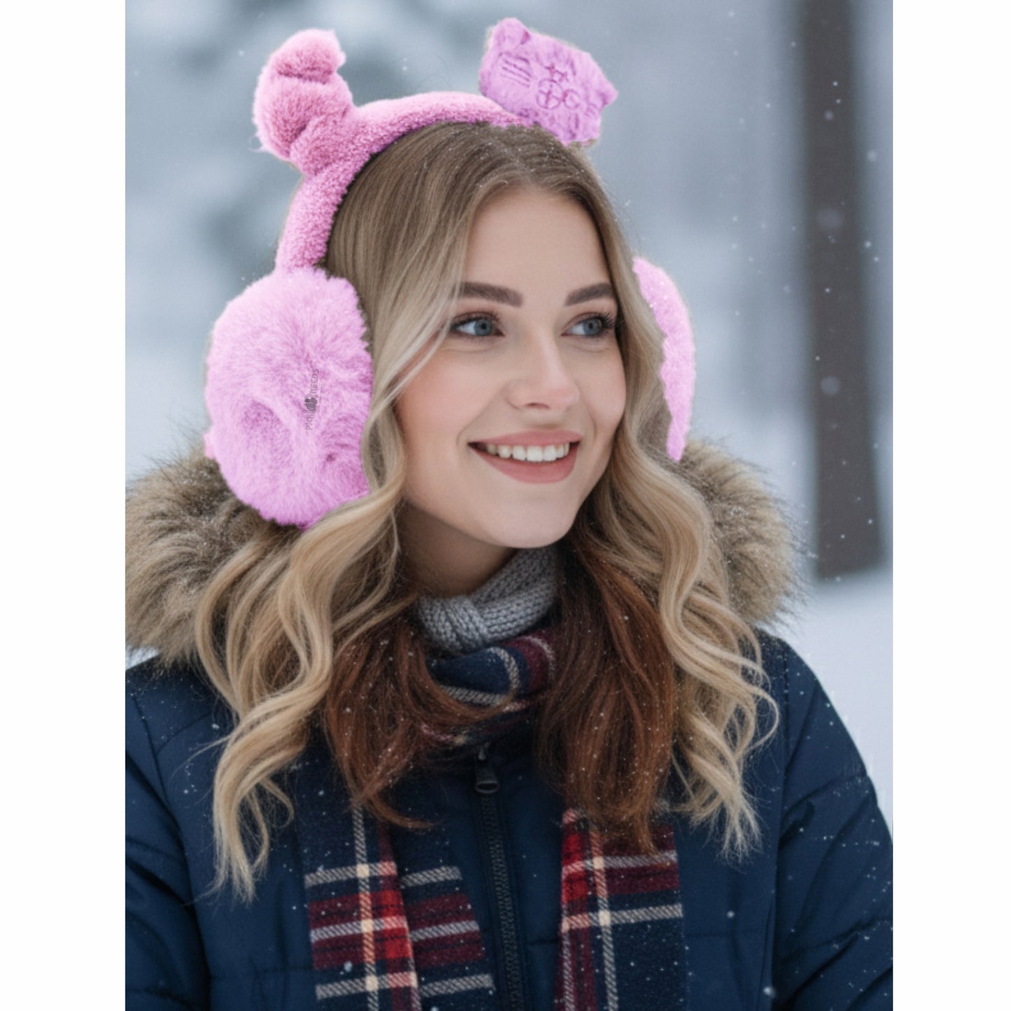 Pick Ur Needs Stylish Stone Design Foldable / Adjustable Ear Muff High Quality Furr Ear Warmer Ear Muff