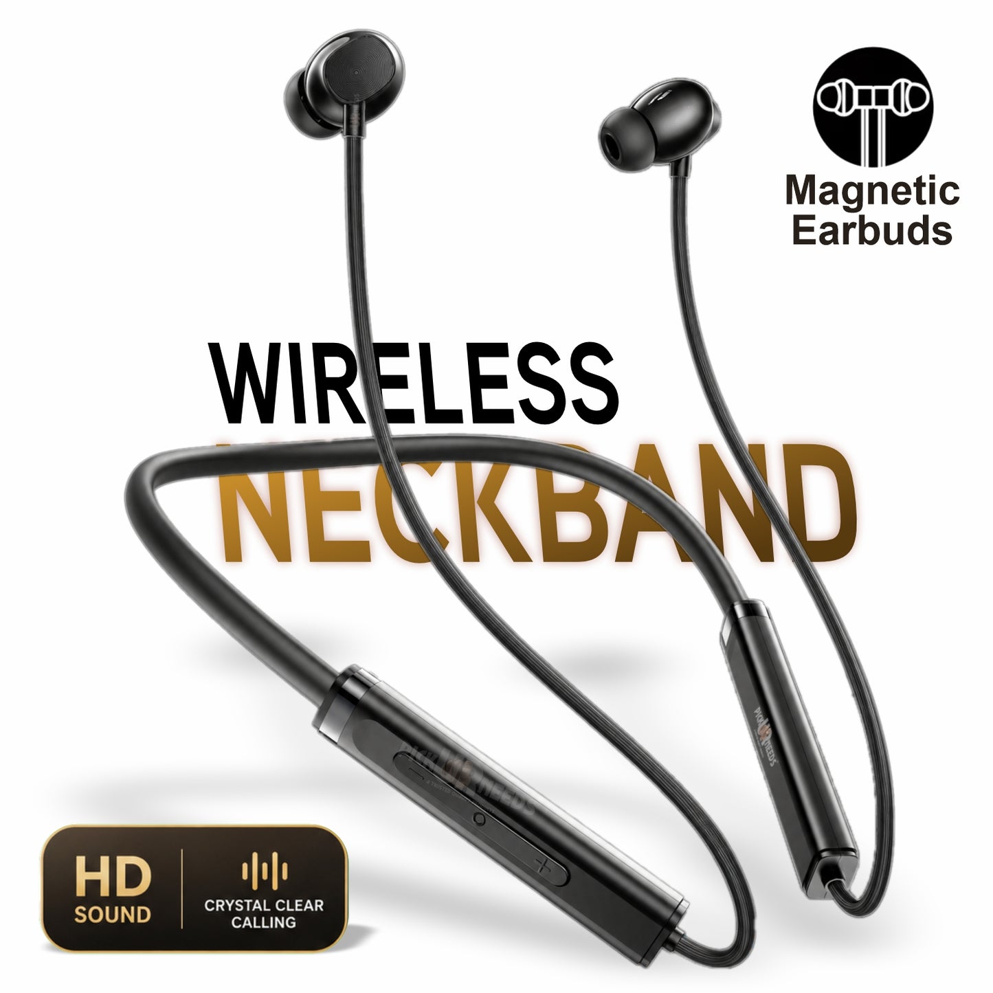 Premium Wireless Bluetooth Neckband Earbuds with HD Sound & Comfortable Fit