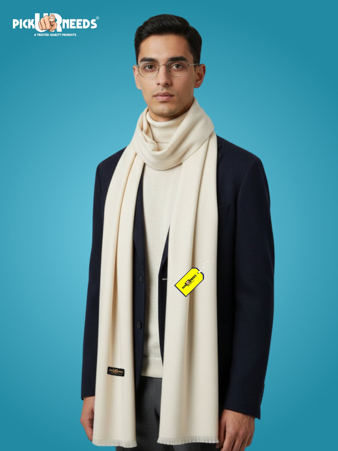 Pick Ur Needs Men’s Classic Winter Muffler Ultra-Soft Woolen Scarf with Premium Finish for Formal & Casual Outfits