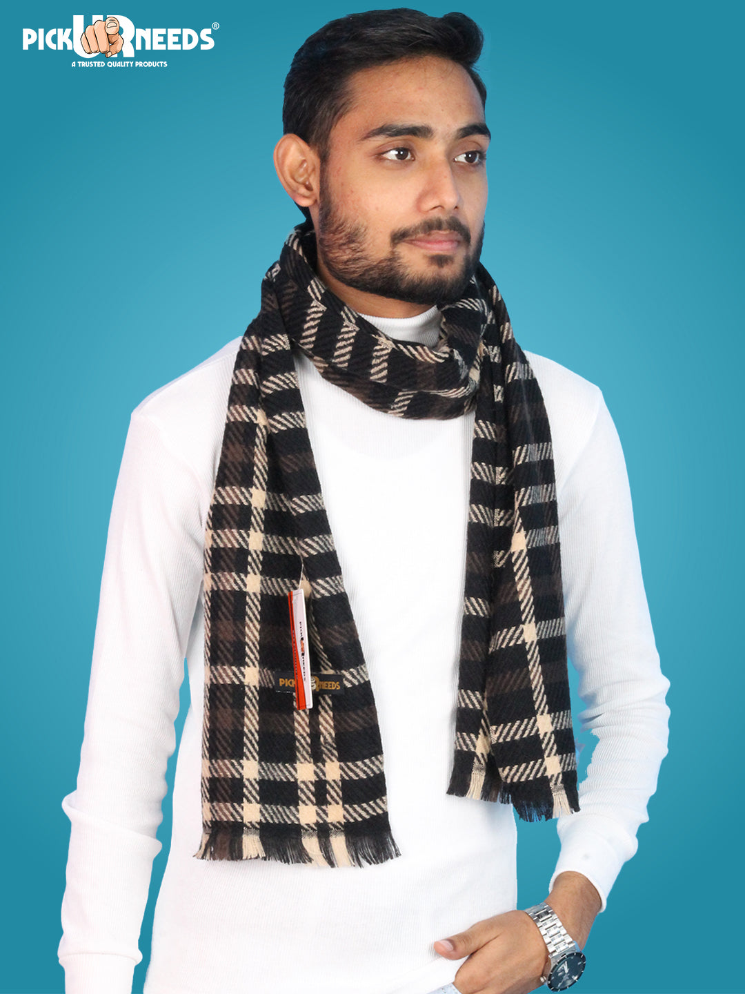 Pick Ur Needs Checkered Men Muffler
