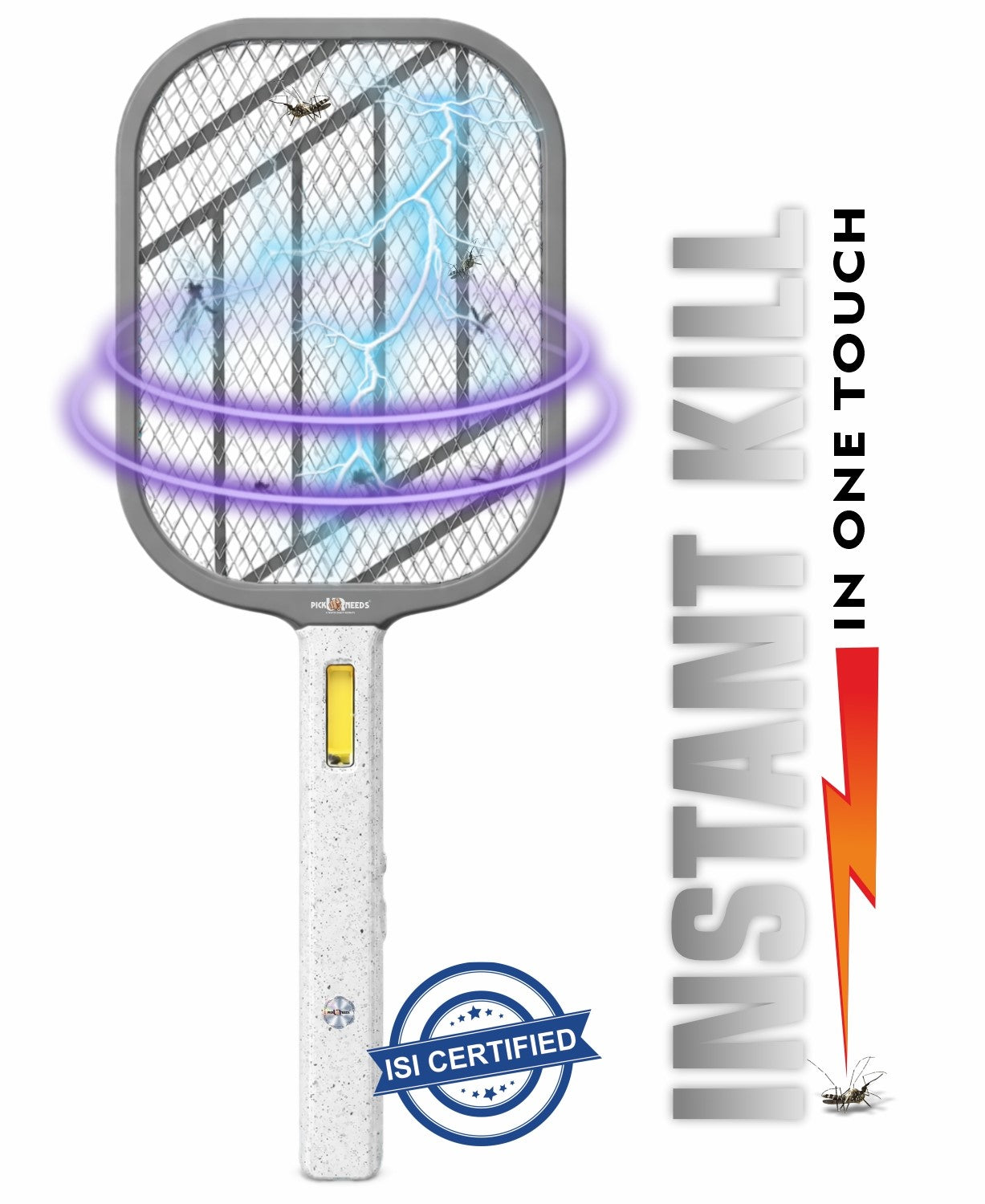 Pick Ur Needs Mosquito Bat/Racket Rechargeable Electric Insect Killer for Indoor Outdoor Use