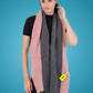 Pick Ur Needs Women’s Winter Wool Muffler Scarf – Premium Soft Knitted Dual-Tone Warm Shawl Wrap for Winter Travel, Casual