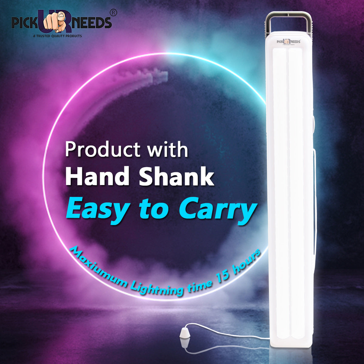 Pick Ur Needs Rechargeable Home Delight Rechargeable Long Tube 15 hrs Lantern Emergency Light