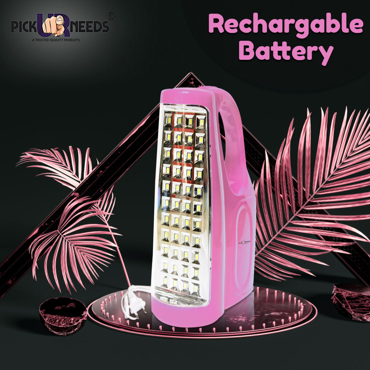 Pick Ur Needs Rechargeable Home Emergency LED lamp 44 Led Chargeable Home 10 hrs Lantern Emergency Light