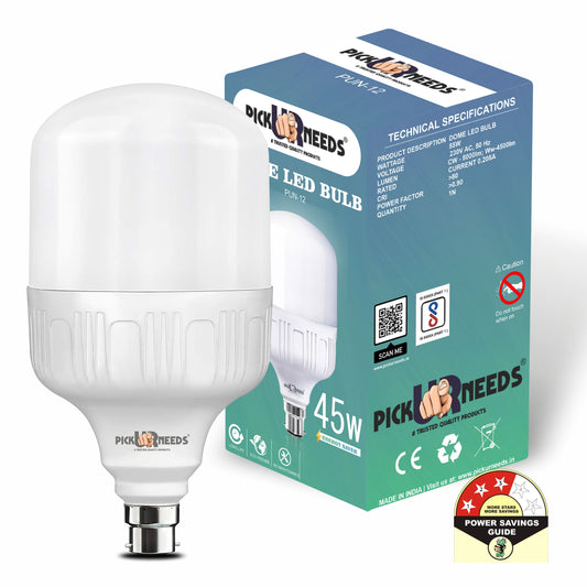 Pick Ur Needs 45 Watt High Brightness Bulb With 60 SMD LED B22 D AC Bulb 0 hrs Bulbs Emergency Light  (White)
